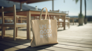 ai-generated-mockup-of-a-tote-bag-in-a-beach-restaurant-m33532