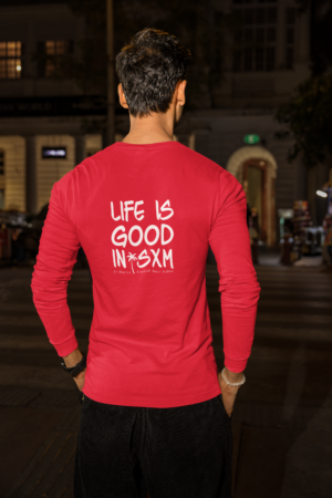 back-view-mockup-of-a-man-in-a-bella-canvas-long-sleeve-tee-standing-in-the-street-m56887